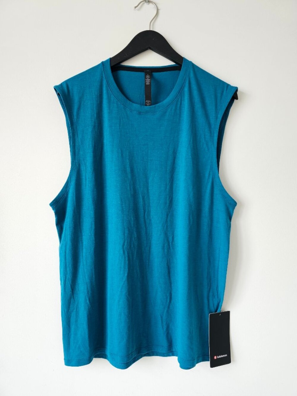 NWT LULULEMON CYPR Cypress Blue Somatic Aero SL Sleeveless Tank Top Men's Large